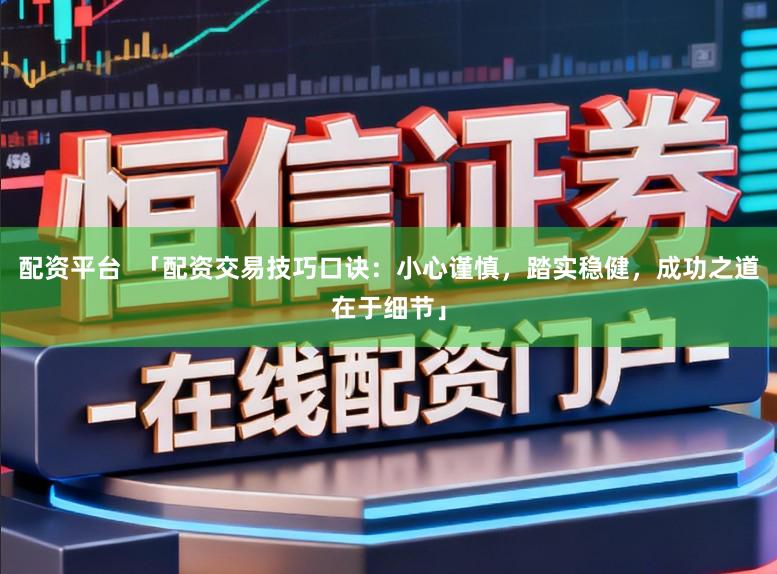 配资平台  「配资交易技巧口诀：小心谨慎，踏实稳健，成功之道在于细节」